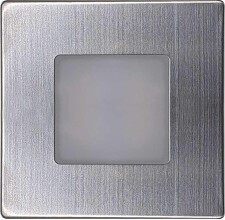 GREENLUX GXLL454 DECENTLY Nickel 1,7W CCT Nástěnné vestavné LED svítidlo 1,7W 100lm 3000/4000/6000K IP54, nerez