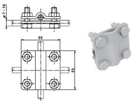 TREMIS V050 / SK ( FeZn ) svorka křížová