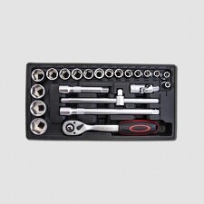 STAVTOOL PWT110 Sada hlavic šestihranných 3/8" (sada=31ks)