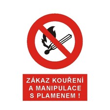 STRO.M 4201d Zákaz kouření a manipulace s plamenem A4 (plast)