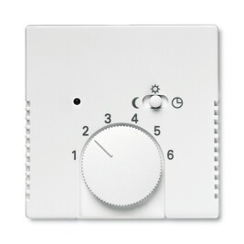 ABB 2CKA001710A3569, FUTURE Kryt termostatu prost., otočný; studio bílá; 1795-84