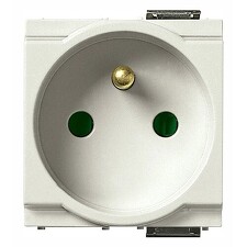 VIMAR 17042.B IDEA Zásuvka 250V, 16A, 2 redukované moduly, bílá