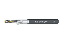 RE-2Y(St)Yv 2x2x0,75 Sdělovací kabel, stíněný, zesílený vnější plášť černá *03201701