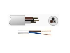 H03VV-F 2x0,75 B ( CYLY 2Dx0,75 ) Kabel kulatý bílá