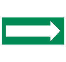 STRO.M 7816-09-01 Označení směru 8 x 3,5 (samolepka)