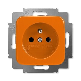 ABB 5518D-A2349 P Zásuvka jednonásobná, chráněná, oranžová