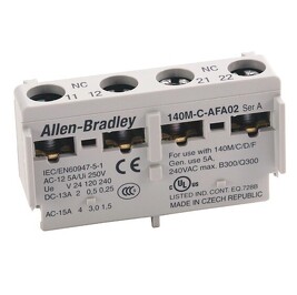 ALLEN BRADLEY 140M-C-AFA20 Pomocný kontakt k 140M-C, -D, -F, pro zap.montáž, dvoupólový