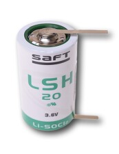 SAFT LSH 20 CNR,Li-článek,vel.D,3.6V,páskové vývody