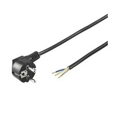 TEKACABLE AK 86 3107-1-1/2 Přívodní kabel H05VV-F 3G1C s úhlovou vidlicí L=2m PVC černá
