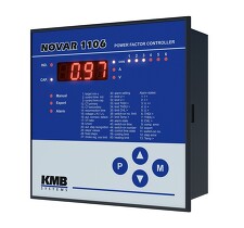 NOVAR 1106 regulátor jalového výkonu, stupňů, alarmové relé, 144x144mm