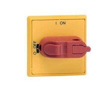 ABB ELSYNN OHYS3AH Rukojeť se štítkem žluto-červená IP54 (48x48mm) *1SCA105325R1001
