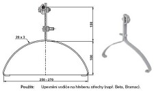 TREMIS V200 / PV 15b ( FeZn ) podpěra vedení na hřebenáče