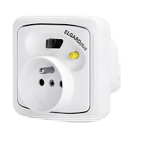 ABB 5526N-C02300 TANGO adaptér bezpečnostní FI-DOS ELGARDplus s proudovým chráničem bílá