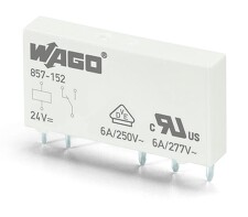 WAGO 857-152 Relé 24 VDC 1 přepínací kontakt 6A