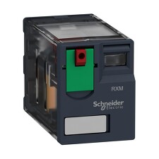 SCHNEIDER RXM4AB2BD Miniaturní relé 4P, 6 A, 24 V DC s LED
