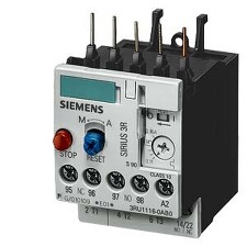 SIEMENS 3RU1116-0BB0 OVERLOAD RELAY, 0.14...0.2 A, 1NO+1NC, SIZE S00, CLASS 10, FOR CONTAC