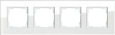 GIRA 021412 Krycí rámeček 4x Esprit Sklo bílé