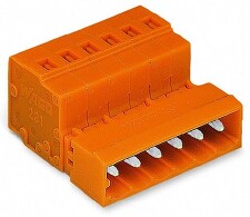 WAGO 231-636 Konektor 2.5 mm2 6pin oranžová