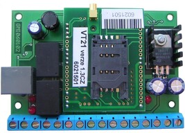 VT-21 Plošný spoj GSM brány s převodem formátu 4+2 do SMS a se 6 vstupy / 2 výstupy
