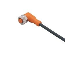 IFM EVC005 PUR-kabel / 5 m ADOAH040MSS0005H04, úhlový, M12 5-pin, kabel PUR 4x0,34 - 5m