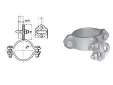 TREMIS VP070 / DOHT 4 ( FeZn ) držák oddáleného hromosvodu na trubku 5/4"