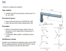 KOOPERATIVA SK 1-1000/ Z výložník pro stožáry S,K,KL,KLA,KLB,KA,KLL