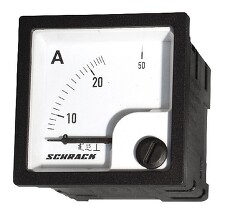 SCHRACK MGF54025-A Ampérmetr 48x48, 25A AC analogový,přímý