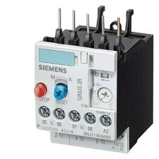 SIEMENS 3RU1116-1EB0 OVERLOAD RELAY, 2.8...4 A, 1NO+1NC, SIZE S00, CLASS 10, FOR CONTACTOR