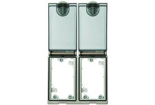 HARTING 39500000200 Double Frame, Ni plated, plastic cover