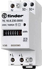 FINDER 7E.16.8.230.0010 elektroměr elektr. 1F/65 A MID, tř.1/B, ověř.