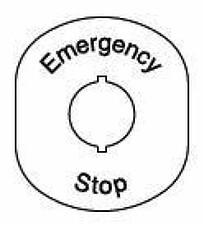 ABB ELSYNN Popisný štítek Emergency Stop *1SFA611930R1101