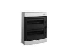 NOARK 101500 PNS 24T Plastová rozvodnice, průhledné dveře, na omítku, IP40, 2x12 mod.