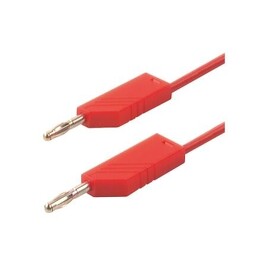 SKS-HIRSCHMANN 934 062-101 MLN100/1RD Měřící kabel 1m 1mm2, ban./ban.4mm červený