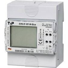 Elektroměr SINUS 85A M-BUS, podružné měření,3-fázový,5-85A,LCD displej, velikost 4 moduly