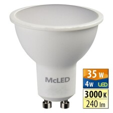 McLED ML-312.090.99.0 LED žárovka GU10 4W 3000K