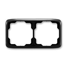 ABB 3901A-B20 N, TANGO Rámeček dvojnásobný, vodorovný; černá