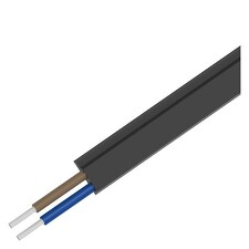 SIEMENS 3RX9023-0AA00 AS-i kabel, profilovaný pro externí pomocné napětí 24 V černý, TPE, odolný proti olejům 2 x 1,5 mm2 (bal=100m)