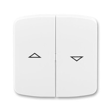 ABB 3558A-A662 B, TANGO Kryt spínače žal., dělený, s pot.; bílá
