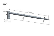 KOOPERATIVA 12200-00349 PDC 1-2500/114 Z výložník pro přechody pro chodce