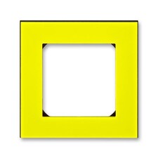 ABB 3901H-A05010 64, LEVIT Rámeček jednonásobný; žlutá/kouřová černá