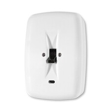 ABB 39563-13 Přípojka sporáková se sig.doutnavkou, nástěnná ,bílá