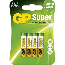 EMOS B1311 Baterie GP SUPER LR03 (AAA) alkalická 4BL