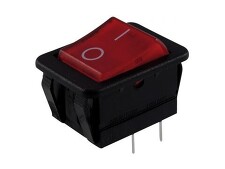 P-C1553AB01R Kolébkový spínač do panelu s aretací 2-pól. spínací ON-OFF 250V/16A