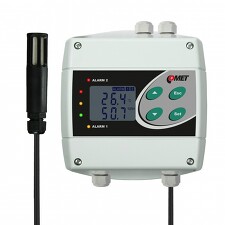 COMET H3061 regulátor teploty a vlhkosti s výstupními relé 230Vac/8A (kabel sondy 4m)