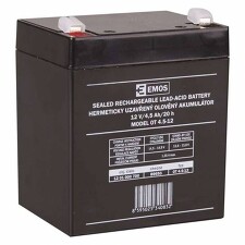 EMOS B9653 Olověný akumulátor SLA 12V 4,5Ah faston 4,7mm