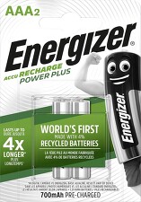 ENERGIZER AAA / HR03 - 700mAh POWER PLUS DUO*  - nabíjecí baterie - NiMH *EFR013