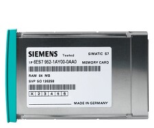 SIEMENS 6ES7952-1AH00-0AA0 SIMATIC S7, RAM MEMORY CARD FOR S7-400, LONG VERSION, 256 KBYTE