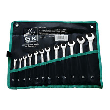 GK TOOLS GK10343 Sada klíčů očkopl. 6-22 mm 12 dílů chrom-obal