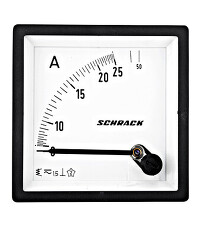 SCHRACK MGF57025-A Ampérmetr 72x72, 25A AC, přímý