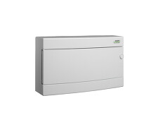 NOARK 101506 PNS 18W Plastová rozvodnice, bílé dveře, na omítku, IP40, 18 mod.